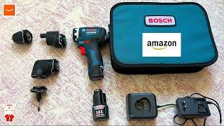 BOSCH GSR12V-300FCB22 12V Max EC Brushless Flexiclick 5-In-1 Drill/Driver System with Batteries.