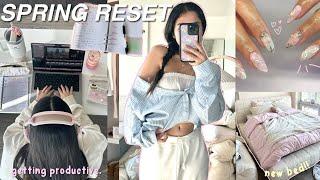 RESET VLOG  getting productive, living alone updates, spring cleaning, fun days w friends!