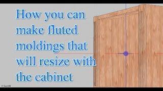 Create fluted molding that will resize with the cabinet Part1