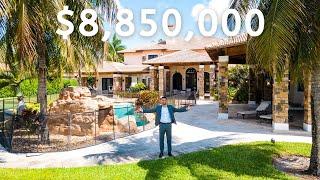 Inside a $8,850,000 MEGA RANCH in South Florida on 2.25 Acres with Movie Theater & Basketball Court