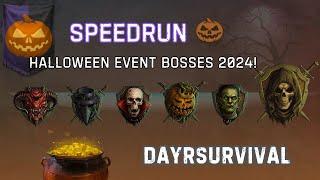 Halloween Bosses 2024 - Speedrun | Tips & Guide | Day R Survival