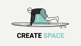 How to create space during Pop Up using your back foot | Take off mistakes explained. How to surf.