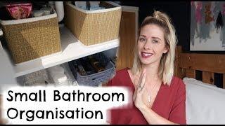 SMALL BATHROOM ORGANISATION IDEAS | STORAGE SOLUTIONS | KERRY WHELPDALE