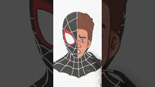 Spider Man Verse 3 Transformation Miles Morales Art #shortsvideo #spiderman #milesmorales