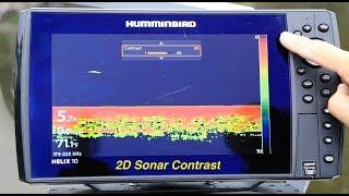 Humminbird HELIX | 2D Sonar Contrast | The Technological Angler
