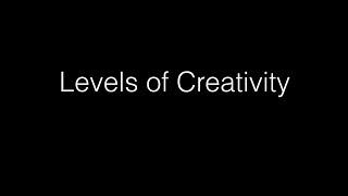 Creativity Soundbite 3: Levels of Creativity