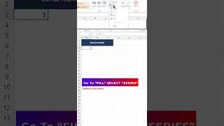 Series in Excel Trick #excelworld #exceltech #excellife