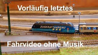 Vorläufig letztes Fahrvideo von meiner Modellbahn in Spur N