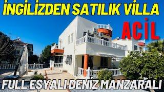 Didim Akbük’te İngiliz’den satılık full eşyalı acil 3+1 tam müstakil villa