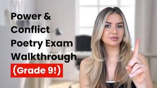 Power and Conflict Poetry Exam Walkthrough (Grade 9!)