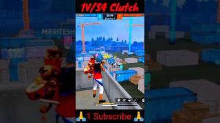 Impossible 1V/S4 clutch with Mr.ritesh Gaming #freefire #shorts