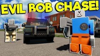 POLICE CHASE EVIL BOB THROUGH LEGO CITY! - Brick Rigs Roleplay Gameplay - New Map Police Story