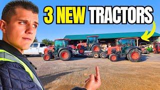 Picking up 3 NEW Tractors & Giving Back to Our FIRST Customers