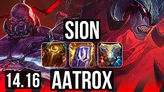 SION vs AATROX (TOP) | 4/0/11 | EUW Master | 14.16