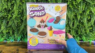 9 Minutes Satisfying & Unboxing Kinetic Sand Ice Cream Treats ASMR Videos [no talking]