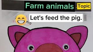 요요영어/farm animals/pig/놀이영어/만들기영어/홈스쿨링