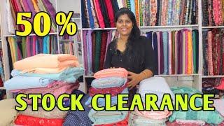 STOCK CLEARANCE  NET,VIJITHRA SILKS,GEORGETTE,MUSLIN COTTON,CHINON SILKS,CUTPIEACE