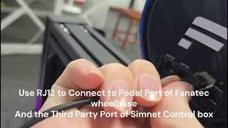 Simnet SP Pro Pedal Connect to the Fanatec wheelbase directly