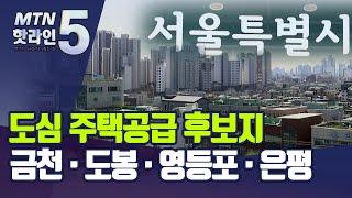 '금천·도봉·영등포·은평' 도심 주택공급 1차 후보지 선정 / 머니투데이방송 (뉴스)