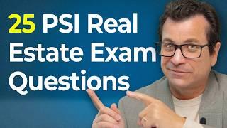 PSI Real Estate Exam (25 Practice Questions 2024)