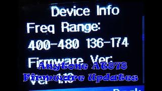 Anytone AT 878 Firmware Updates