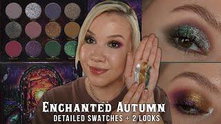 Fantasy Cosmetica Enchanted Autumn Collection collab with @MakeupJustForFun  | Swatches & 2 looks