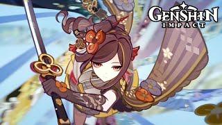 Chiori's Fashion Show Cutscene Animation Chiori's Story Quest | Genshin Impact 4.5