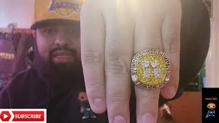 Kobe Bryant Los Angeles Lakers replica championship rings review #NBA #Lakers