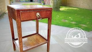 RESTORING British "UTILITY FURNITURE" Oak Hall Table