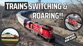 Trains Switching, Struggling, ROARING, and Making LOUD Noise!  Classic GP38-2 on The Hastings Job