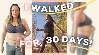 30 Days of Walking for 30 Minutes- I was SHOCKED what happened. - #BeforeAndAfter #WeightLoss