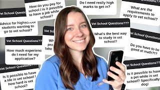 VET SCHOOL Q&A: answering your questions about vet school and the application process 