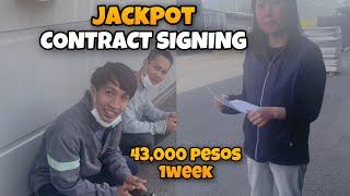 EPS WORKER contract signing sumahod ng 43,000 pesos 1 week jackpot