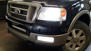 How to install LED Headlights Ford F150 2004-08 Factory halogen replacement with CREE LEDs