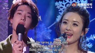 [Engsub] Yibo and Liying performed the song "Snowman" together on stage ️ Their voices are so sweet