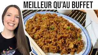 Recette de Buffet: Riz Frit à la Sauce Soya (Facile) - HOP DANS LE WOK