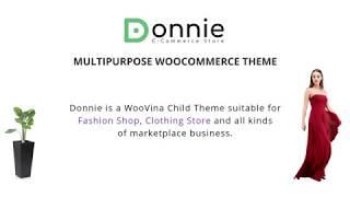 [WooVina Child Theme] Donnie - Multipurpose WooCommerce WordPress Theme