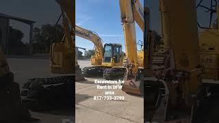 Excavators for Rent in DFW area #caterpillar #Komatsu #deere #excavator #heavyequipment