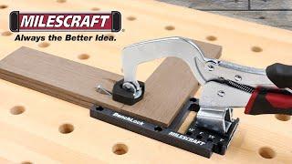 Milescraft 4016 BenchLock - Rotating Bench Clamp Base For Workbench, Includes Pocket Hole Accessory