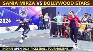 Sania Mirza VS Maniesh Paul Play Interesting Match At INDIAN OPEN 2024-PICKLEBALL TOURNAMENT