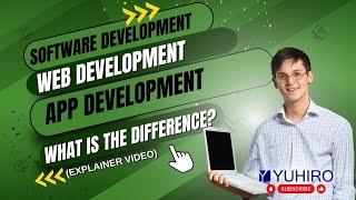 Software Development vs Web Development vs App Development: what is the difference