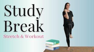 STUDY BREAK Workout & Stretch for Students - 10 Minutes | Yoga with Rachel