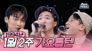 [새해 특집] 생방송 가요톱10 1994년 1월 2주 (1994.01.12) | KBS 방송