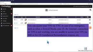 How to Access Your VPS via VNC in Virtualizor - Rad Web Hosting