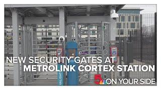 Security gates installed at MetroLink Cortex station