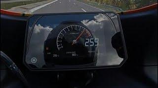 Top speed Yamaha XSR900 GP - German Autobahn