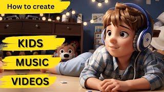 How to Create Kids Musical Videos Using AI Tools | Kids Music Faceless Channel | Suno AI