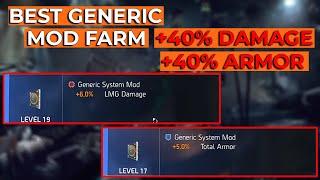 Division 2: BEST GENERIC MOD FARM!! Get +40% Damage, +40% Armor, & MUCH MORE With This Easy Farm!