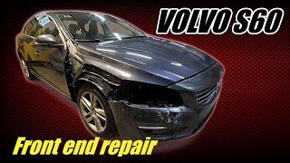 VOLVO S60. Front end repair. Ремонт переда.