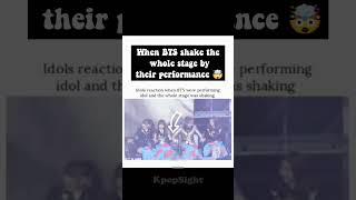 Idols Reaction when BTS shake  the whole stage by their performance (#bts #mamaawards #reaction )